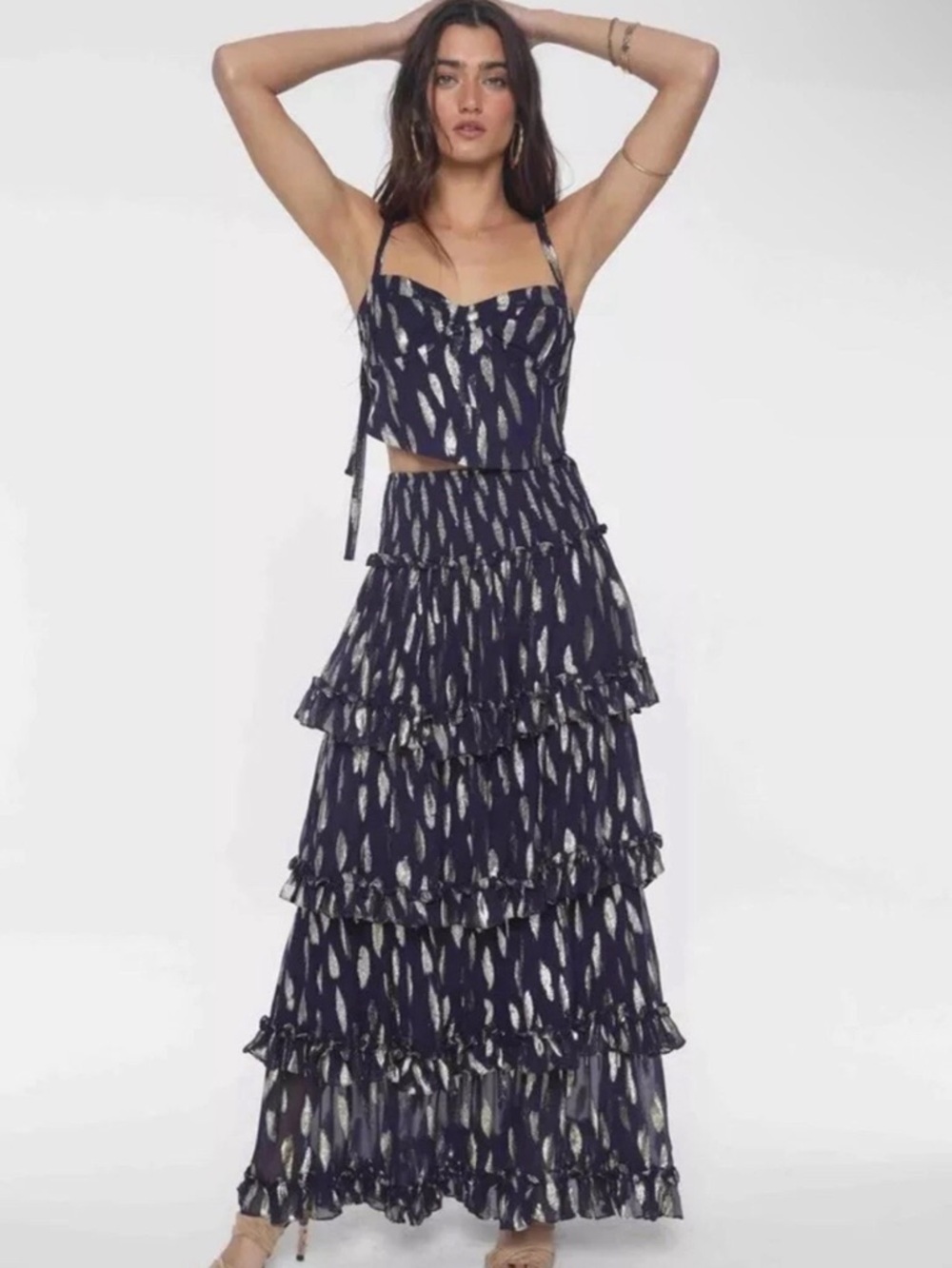 NWT! Free People x Jen's Pirate Booty Solar SET Witching Hour Navy Large - Picture 3 of 17